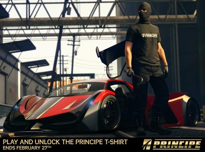 GTA Online Principe Deveste Eight supercar tshirt
